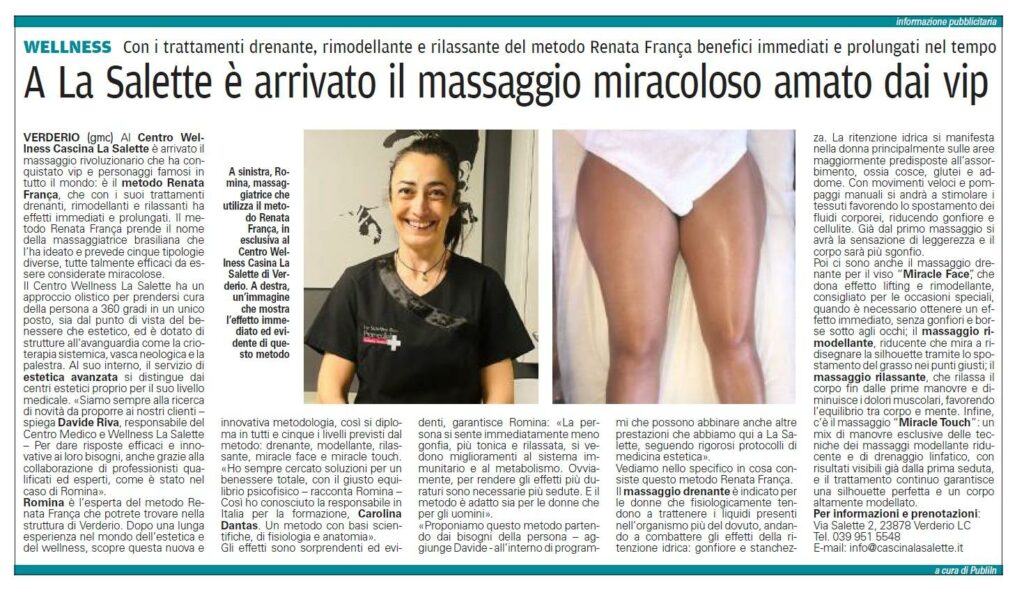 Massaggio metodo Renata Franca
